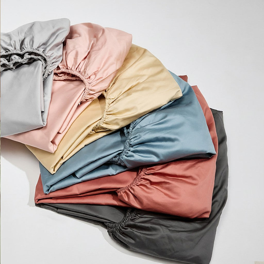 300TC Premium Long-Staple Cotton Fitted Sheet