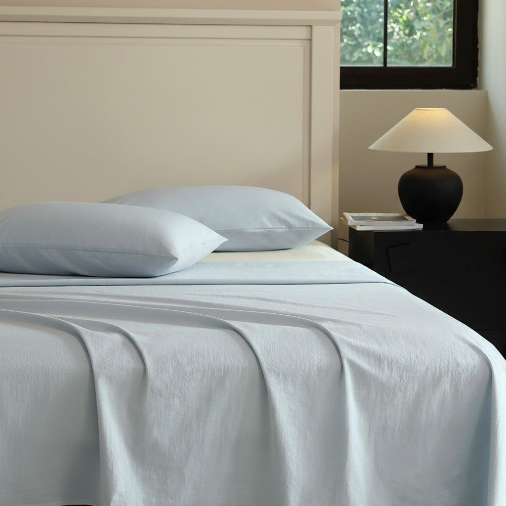 300 Thread Count Washed Cotton Flat Sheet