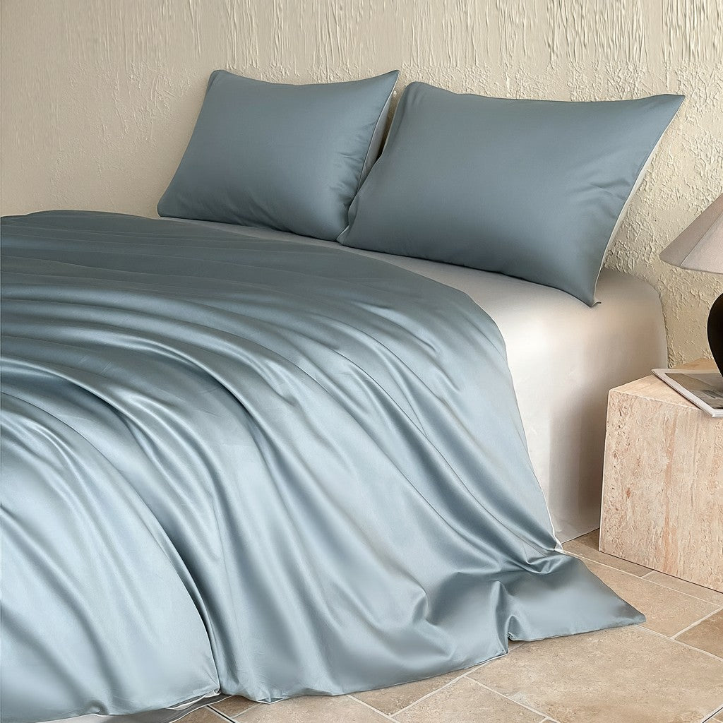 400TC Sateen Smooth Double-Twisted Long-Staple Cotton Duvet Cover