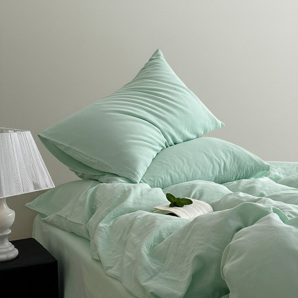 40s Yarn-Dyed Jacquard Double Gauze Duvet Cover