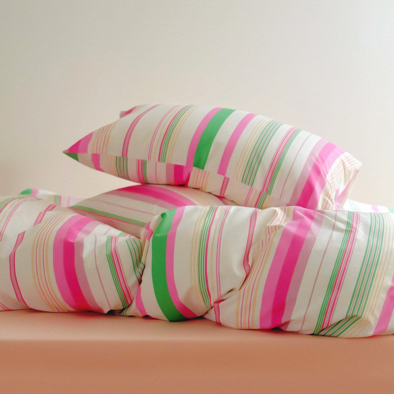 Blush Rainbow: 40s Cotton Twill Duvet Cover (Grand Size Outlet)