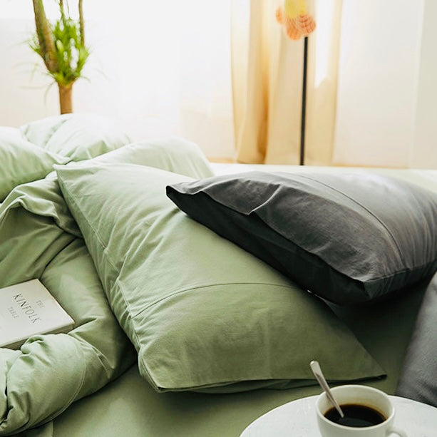 Plain Cotton Jersey Pillowcase