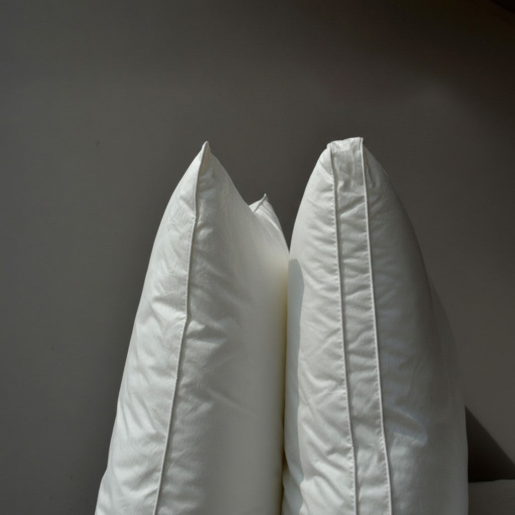 High-Resilience Silent Microfiber Pillow: Gusseted Core Support