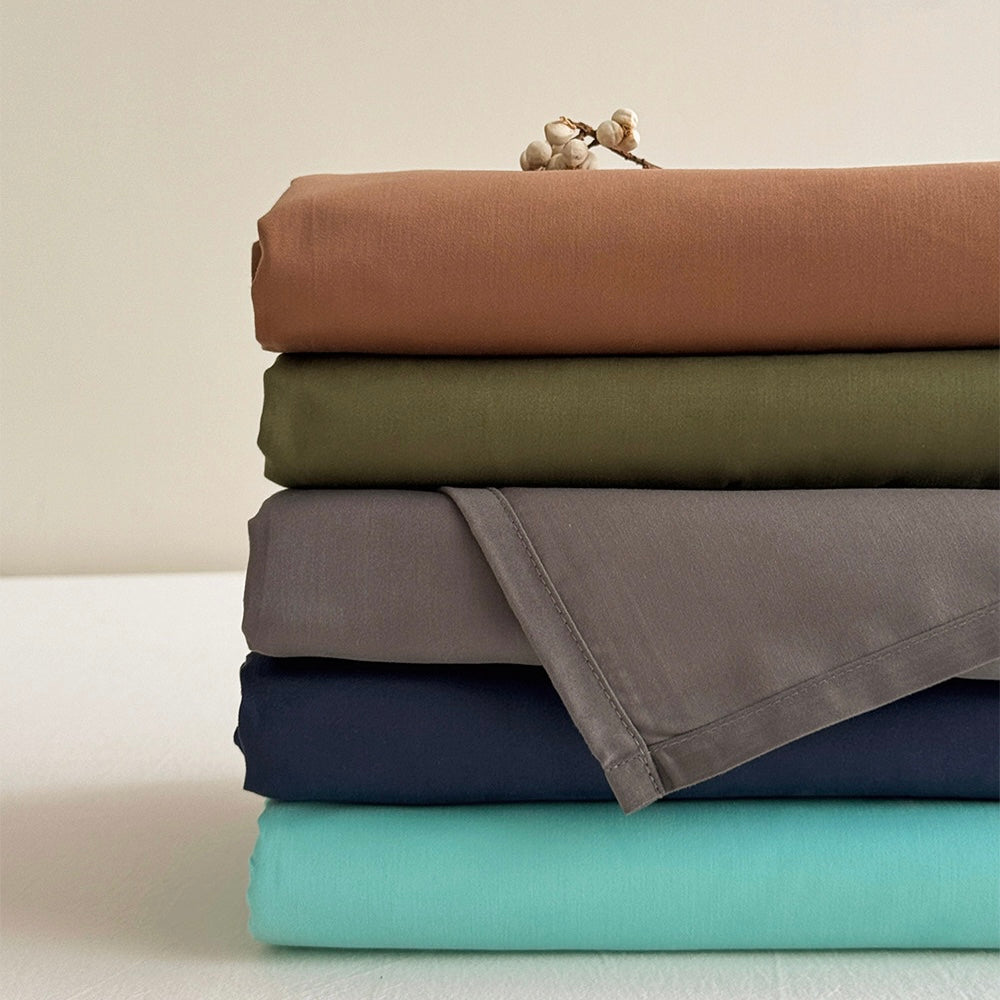 600 Thread Count Carbon-Fibre Sueded Cotton Flat Sheet