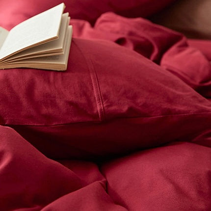 Plain Cotton Jersey Duvet Cover Set