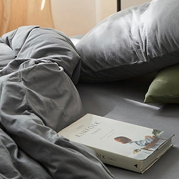 Plain Cotton Jersey Duvet Cover Set