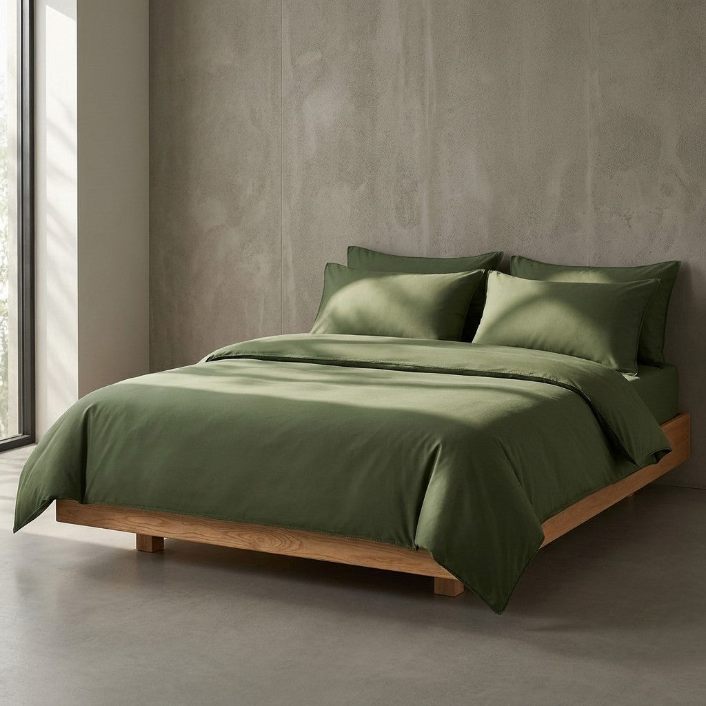 600 Thread Count Sueded Cotton Luxury  4-Piece Bedding Set