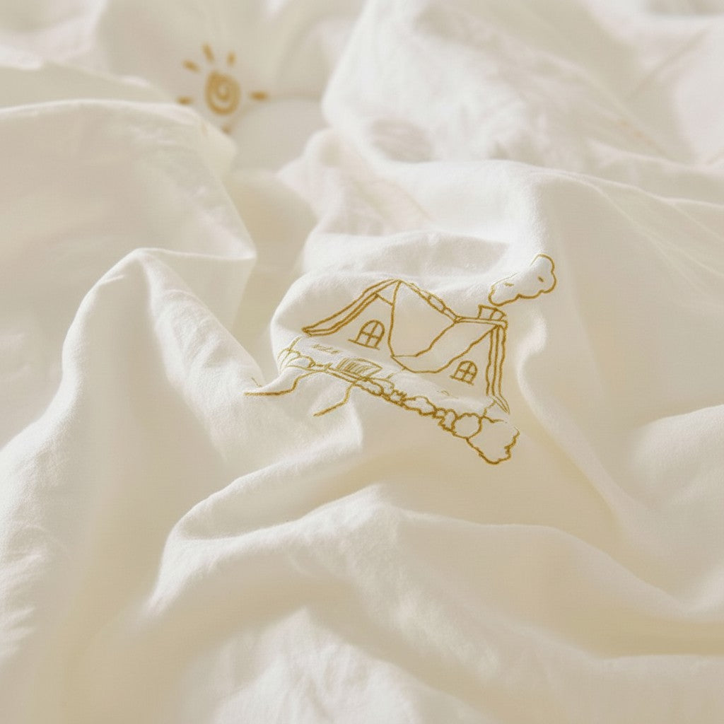 Mulberry Silk Duvet: Pure Silk Fill & Washed Long-Staple Cotton