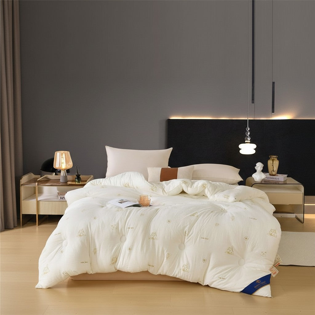 Mulberry Silk Duvet: Pure Silk Fill & Washed Long-Staple Cotton