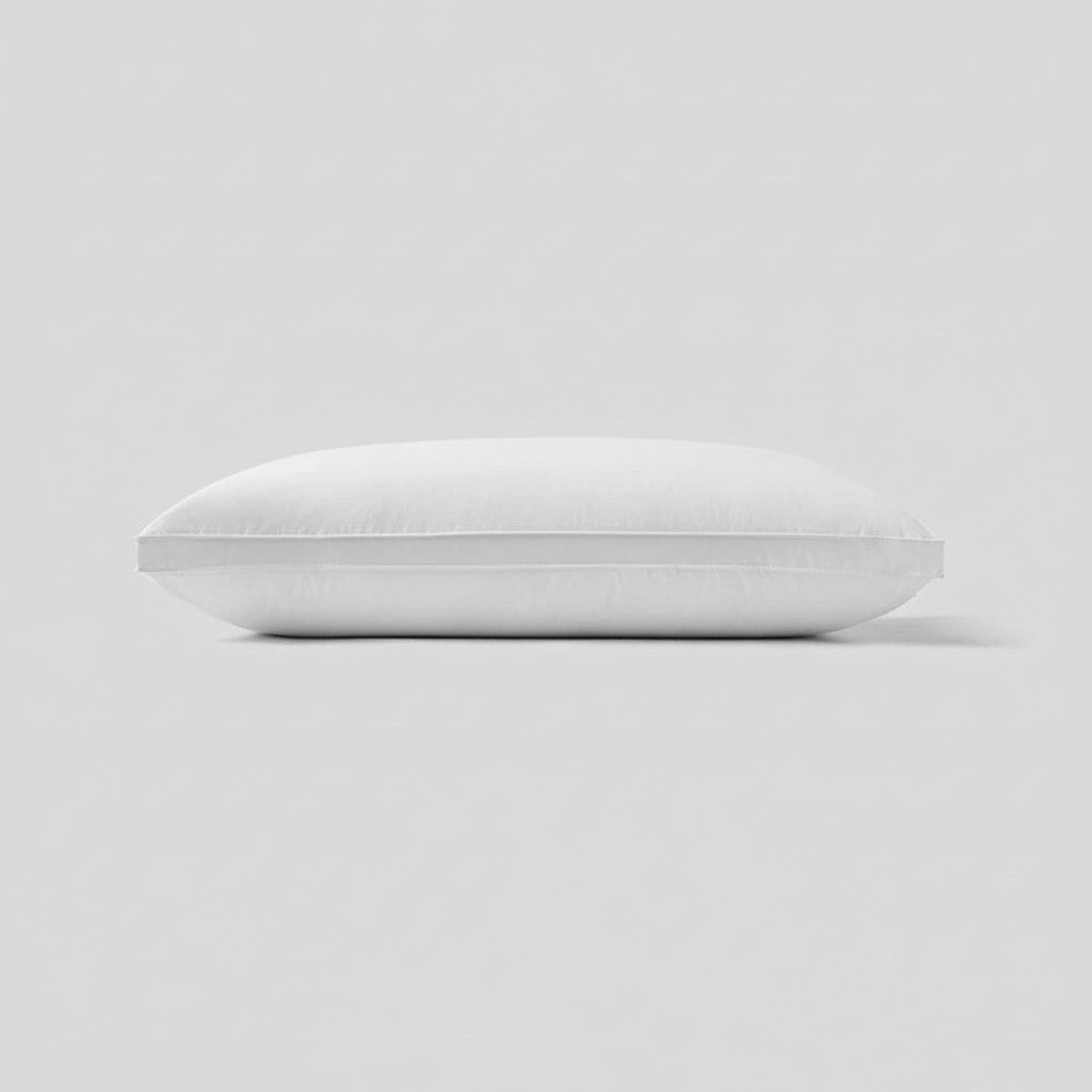High-Resilience Silent Microfiber Pillow: Gusseted Core Support