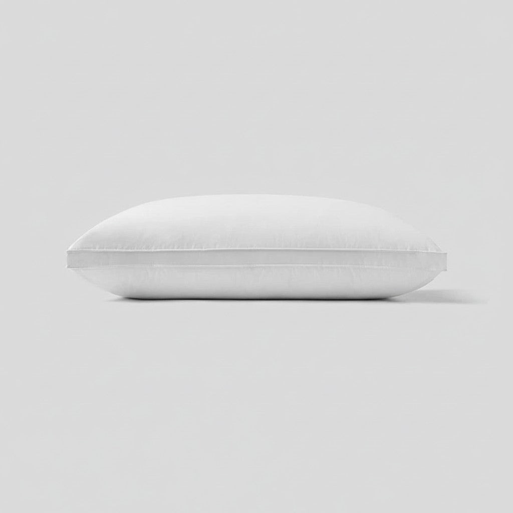 High-Resilience Silent Microfiber Pillow: Gusseted Core Support