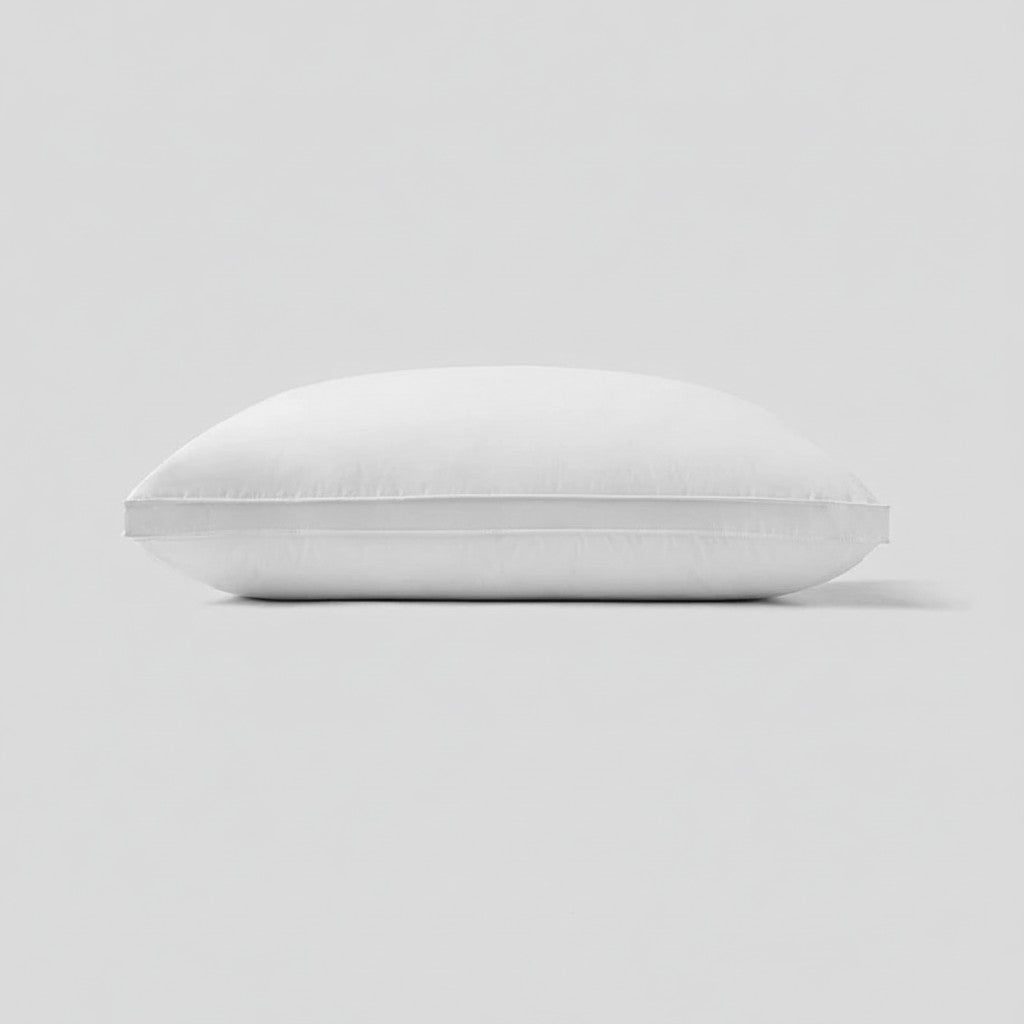 High-Resilience Silent Microfiber Pillow: Gusseted Core Support