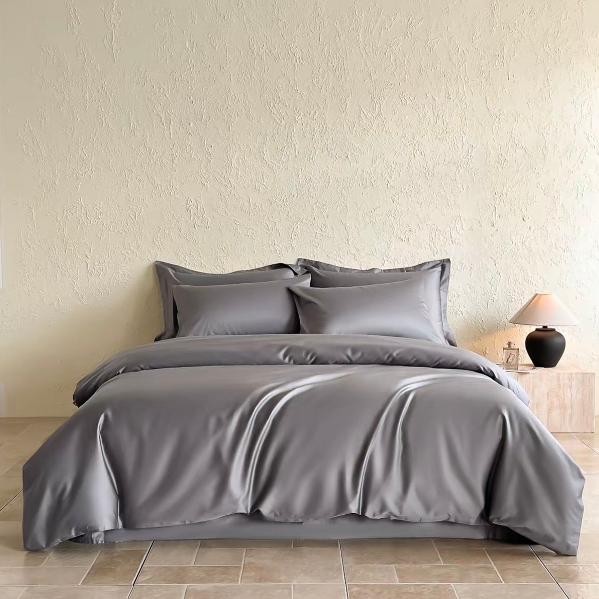 400TC Sateen Smooth Double-Twisted Long-Staple Cotton Duvet Cover