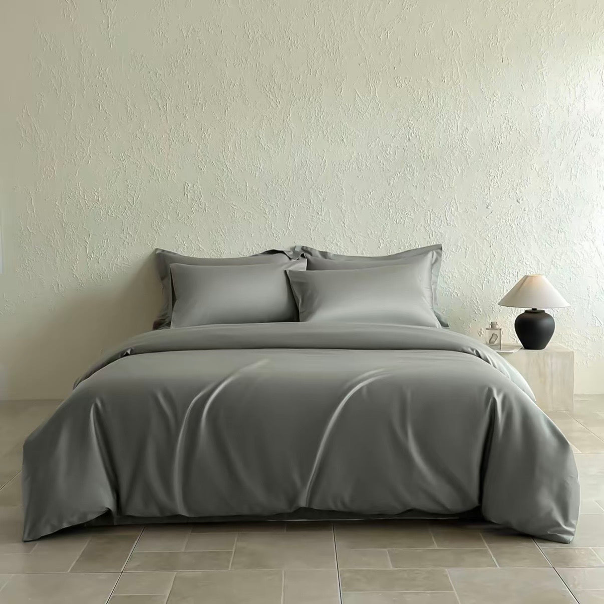 400TC Sateen Smooth Double-Twisted Long-Staple Cotton Duvet Cover