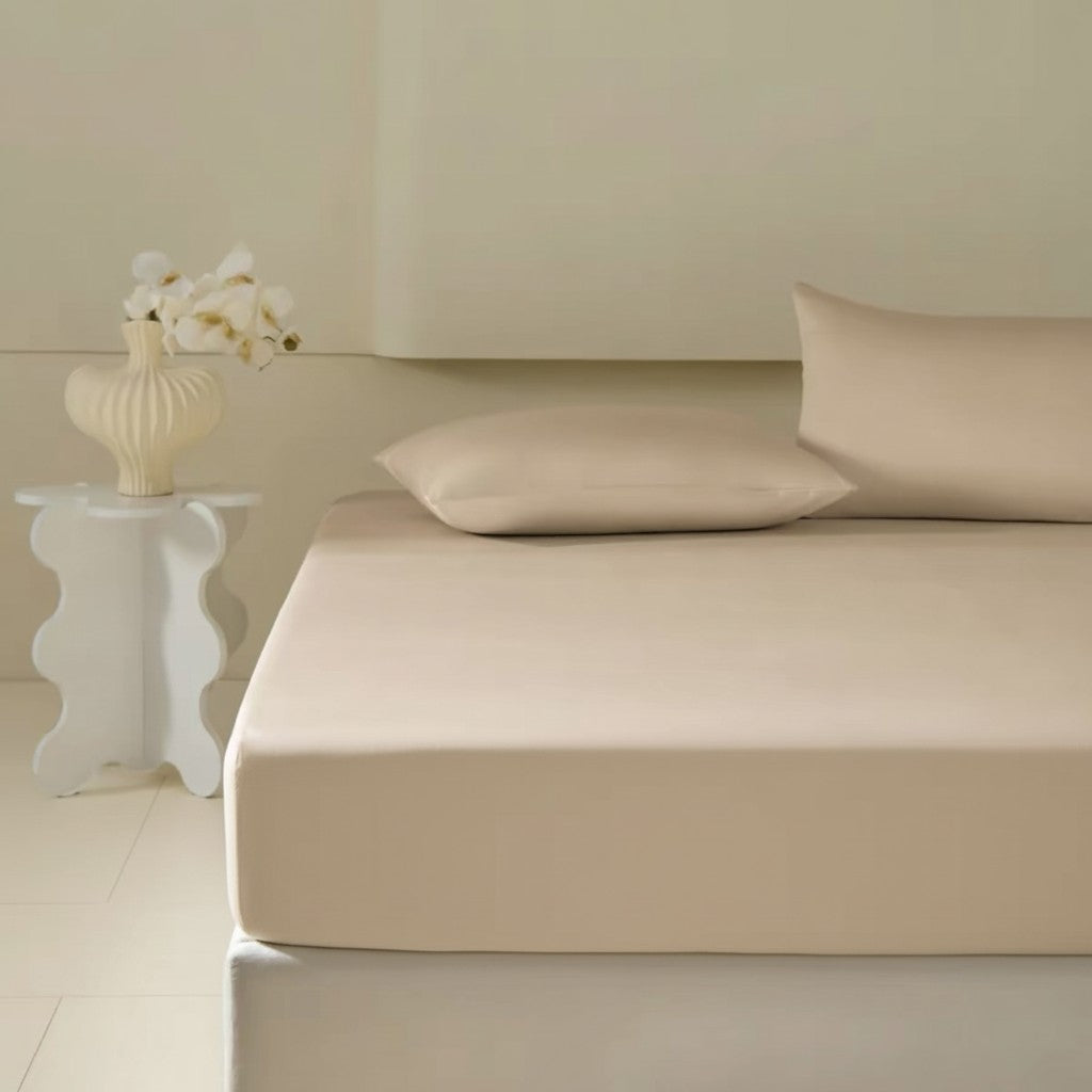 Tailored 500TC Sateen Long-Staple Cotton Fitted Sheet