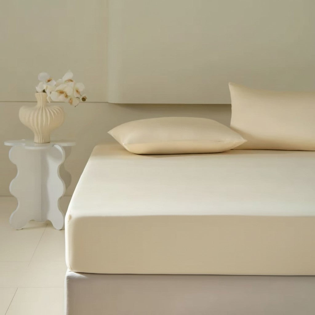 Tailored 500TC Sateen Long-Staple Cotton Fitted Sheet