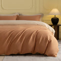 1000TC Luxury Double-Brushed Two-Tone Fitted Suite: Includes Complimentary Mulberry Silk Insert