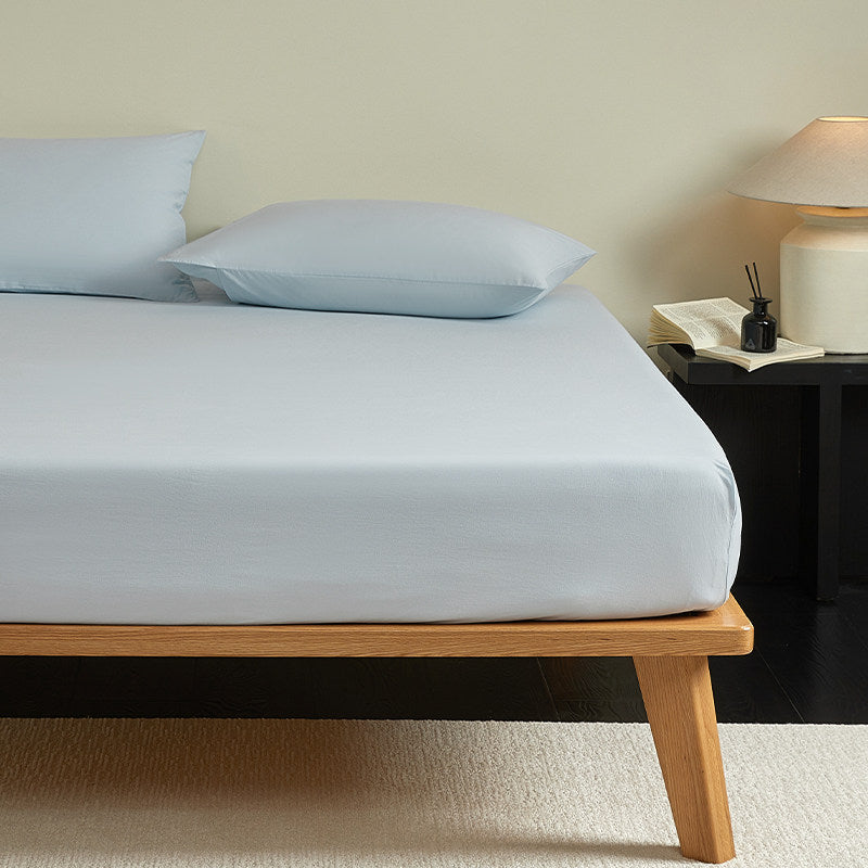 300TC Washed Cotton Fitted Sheet