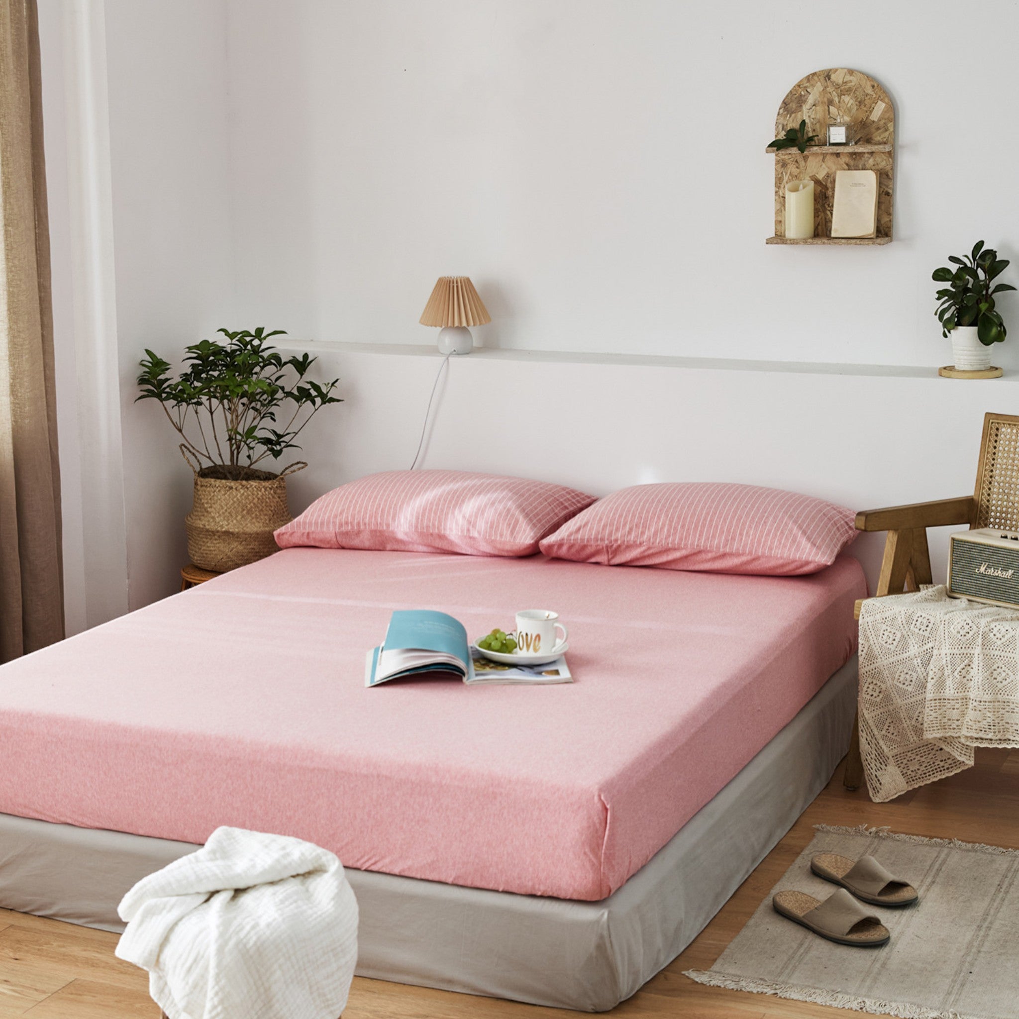 Plain Cotton Jersey Fitted Sheet