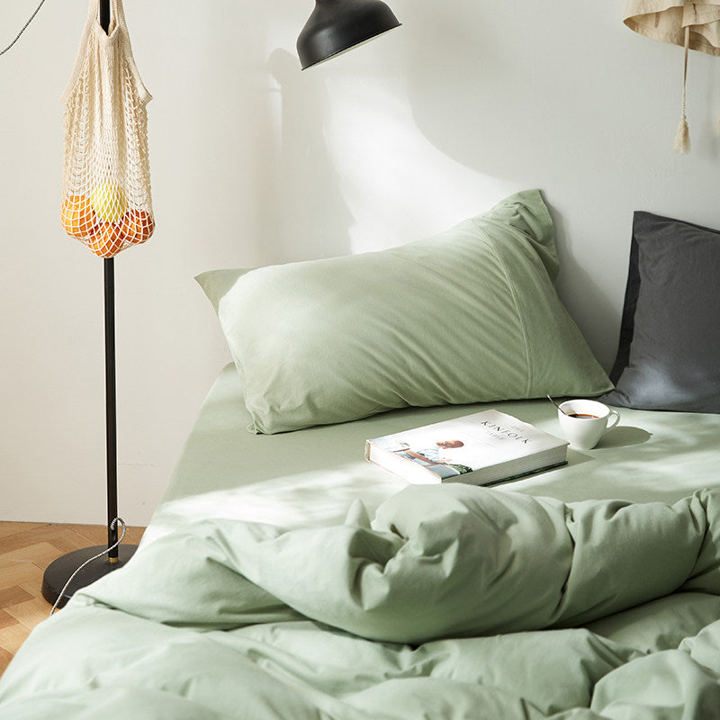 Plain Cotton Jersey Pillowcase