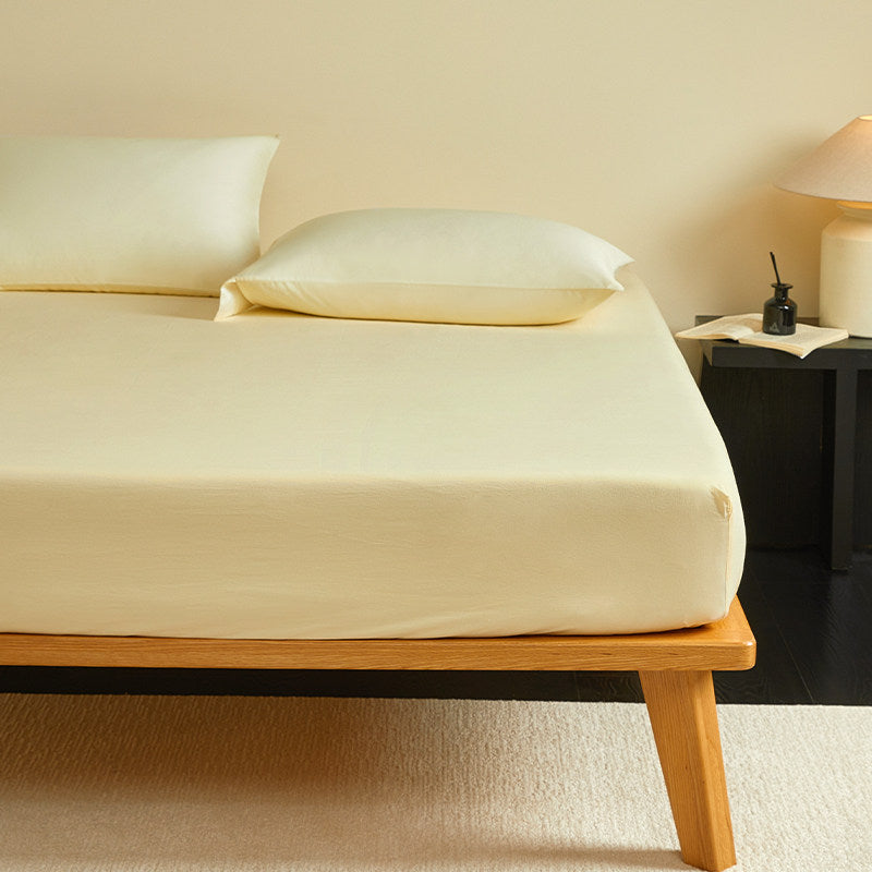 300TC Washed Cotton Fitted Sheet