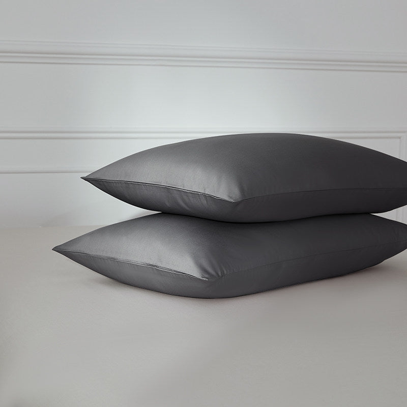 330 Thread Count Long-Staple Cotton Sateen Pillowcase – Grey Collection