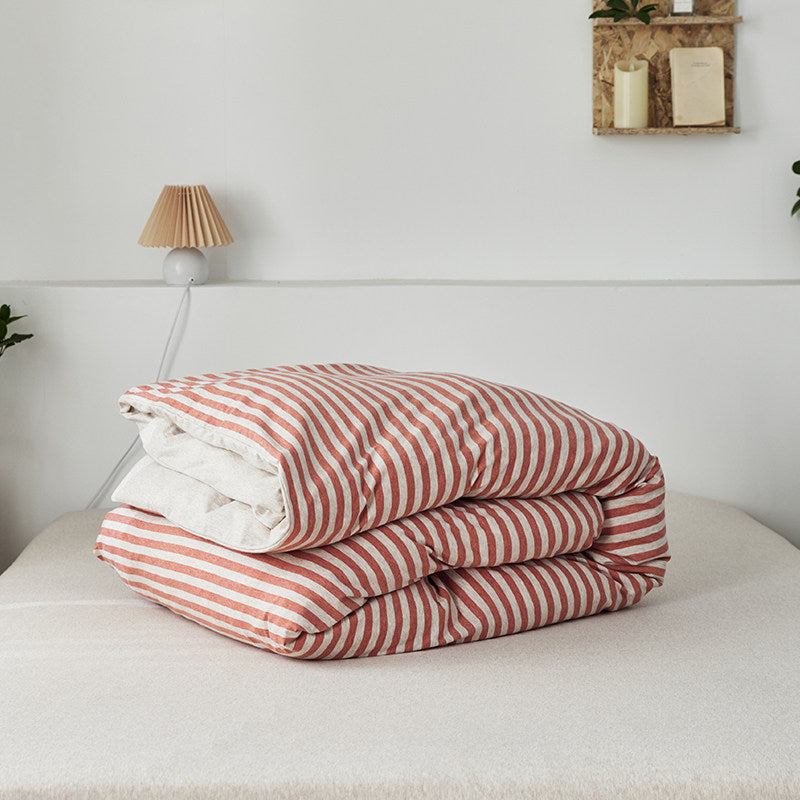Classic Stripe Cotton Jersey Duvet Cover Set