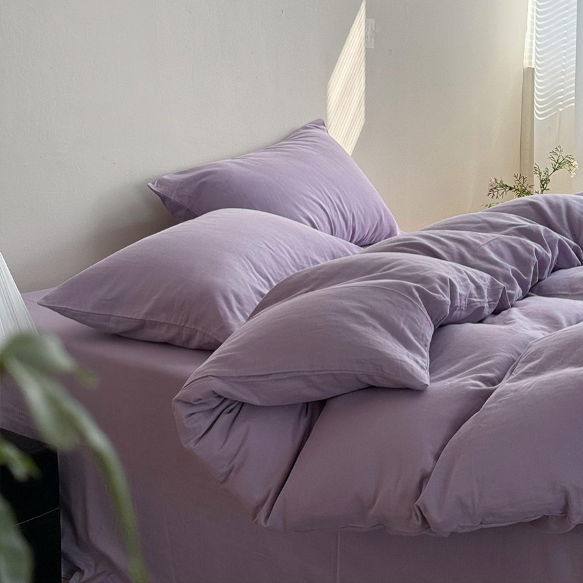 40s Yarn-Dyed Jacquard Double Gauze Duvet Cover