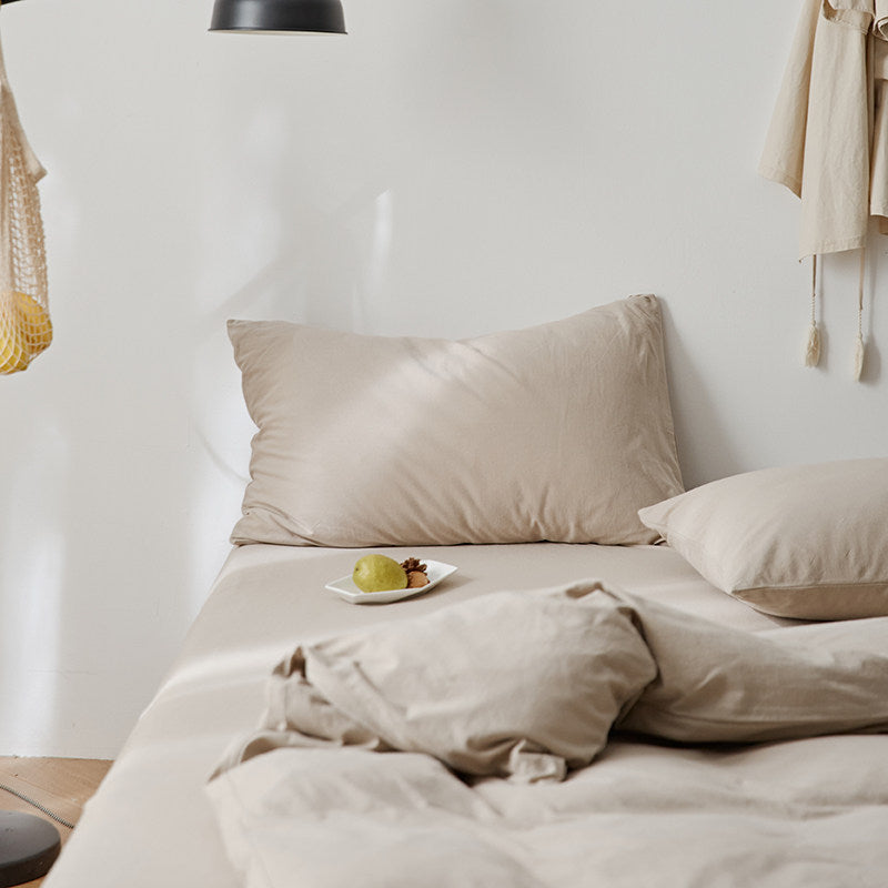 Plain Cotton Jersey Pillowcase