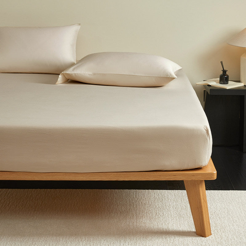 300TC Washed Cotton Fitted Sheet