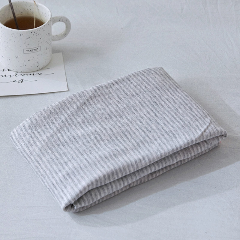 Fine Stripe Cotton Jersey Pillowcase