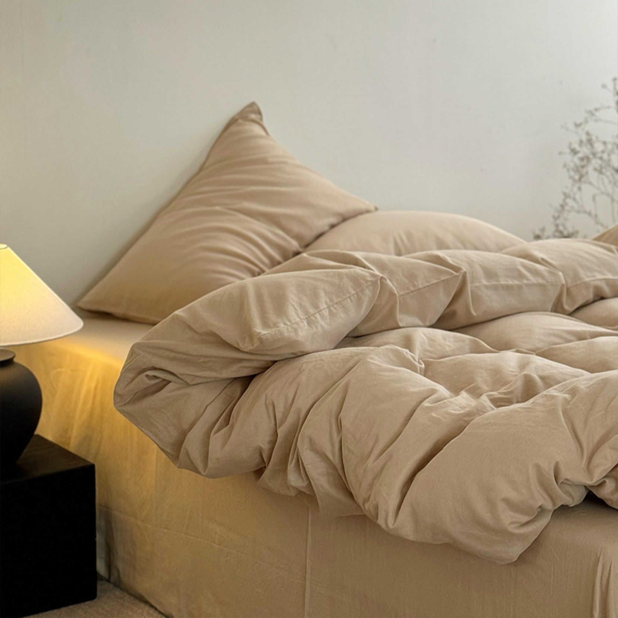 40s Yarn-Dyed Jacquard Double Gauze Duvet Cover