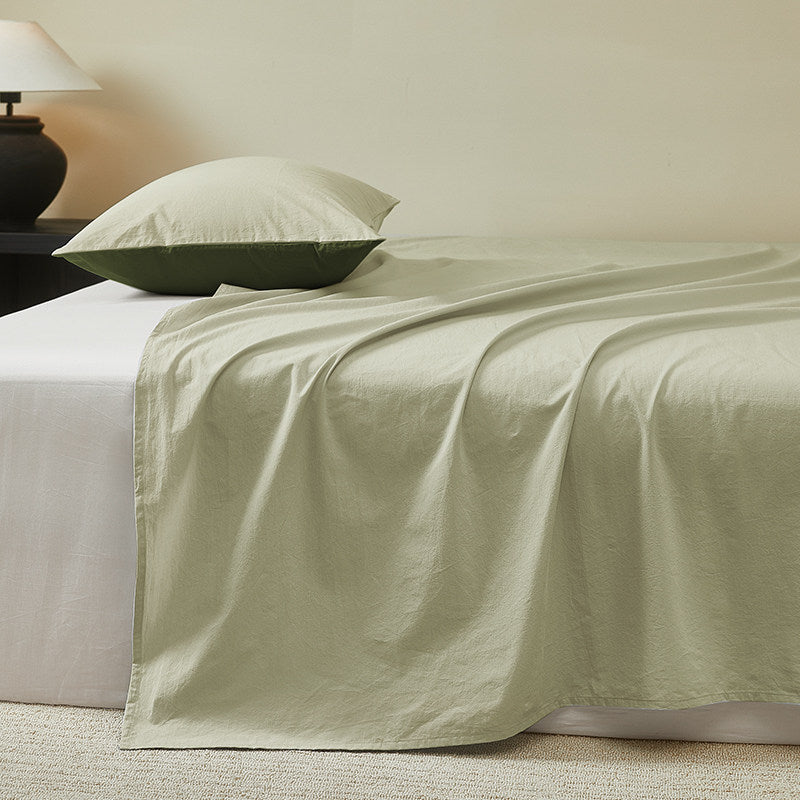 300 Thread Count Washed Cotton Flat Sheet