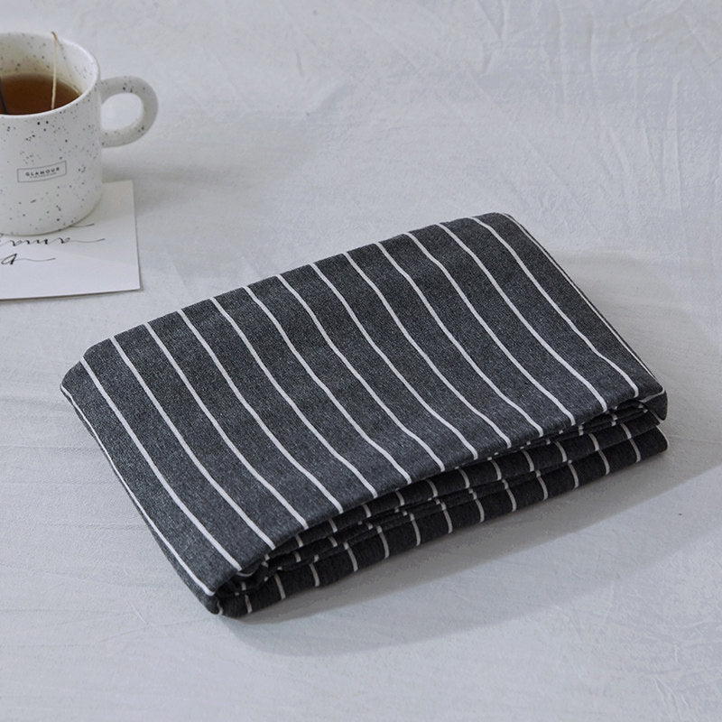 Fine Stripe Cotton Jersey Pillowcase