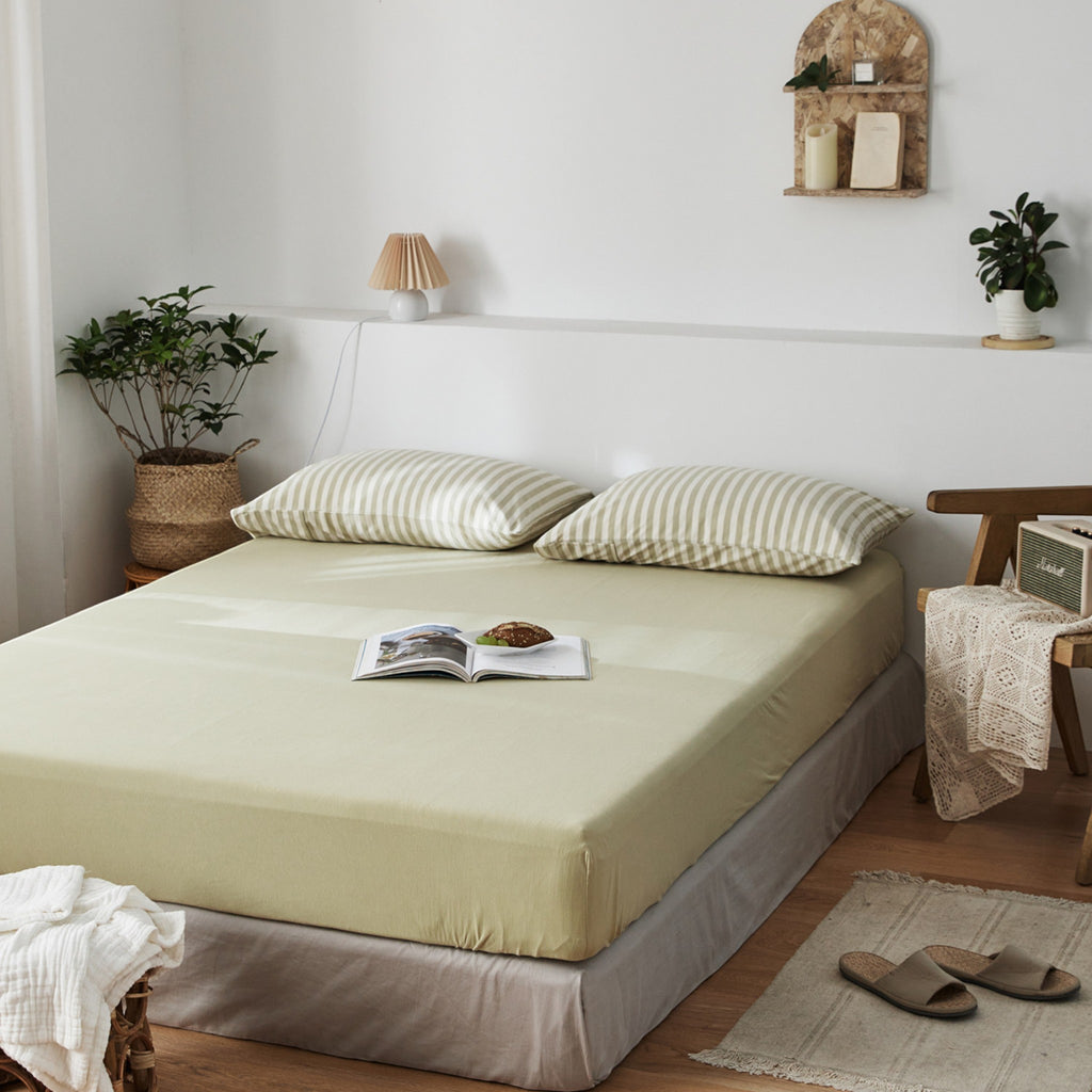 Plain Cotton Jersey Fitted Sheet