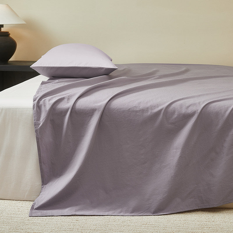 300 Thread Count Washed Cotton Flat Sheet