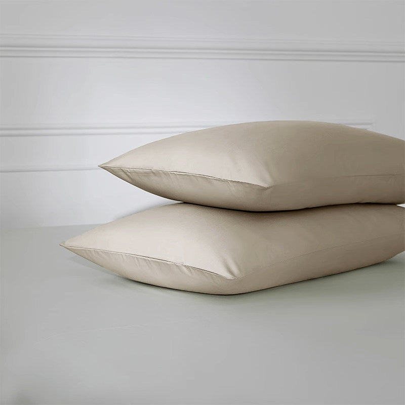 330 Thread Count Long-Staple Cotton Sateen Pillowcase – Beige Collection