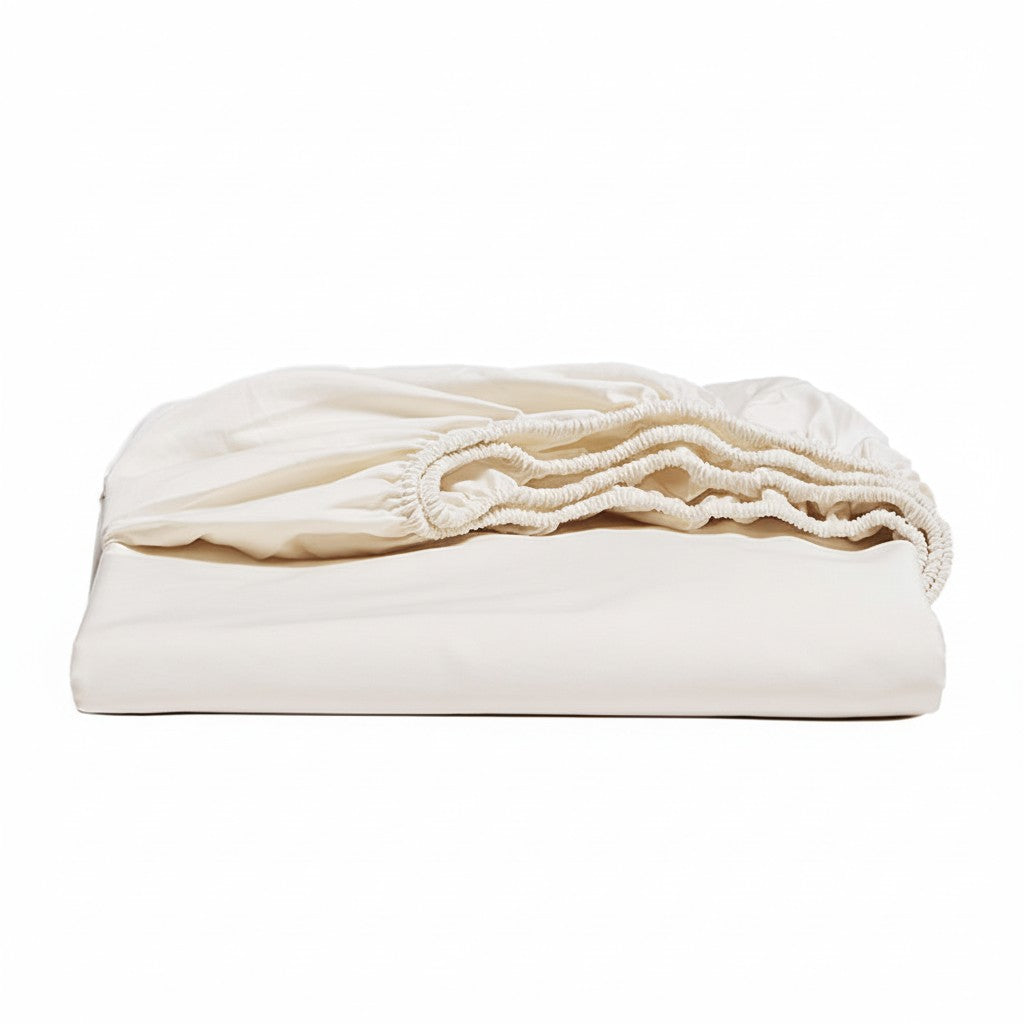 300TC Premium Long-Staple Cotton Fitted Sheet