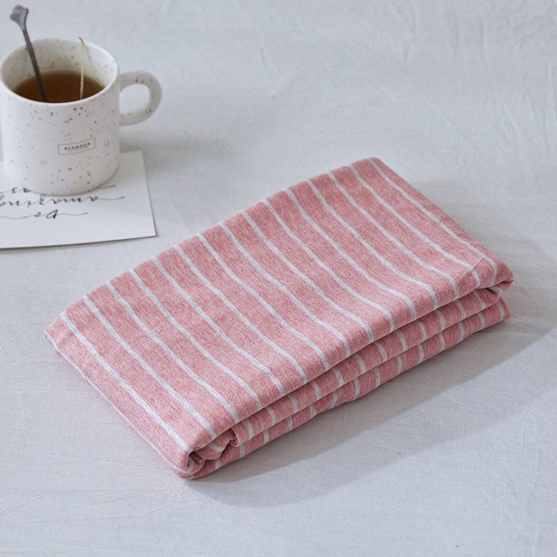 Fine Stripe Cotton Jersey Pillowcase