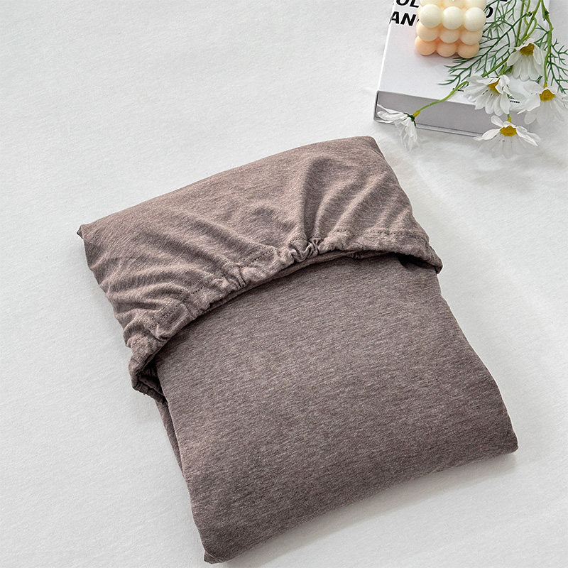 Tailored Plain Cotton Jersey Fitted Sheet