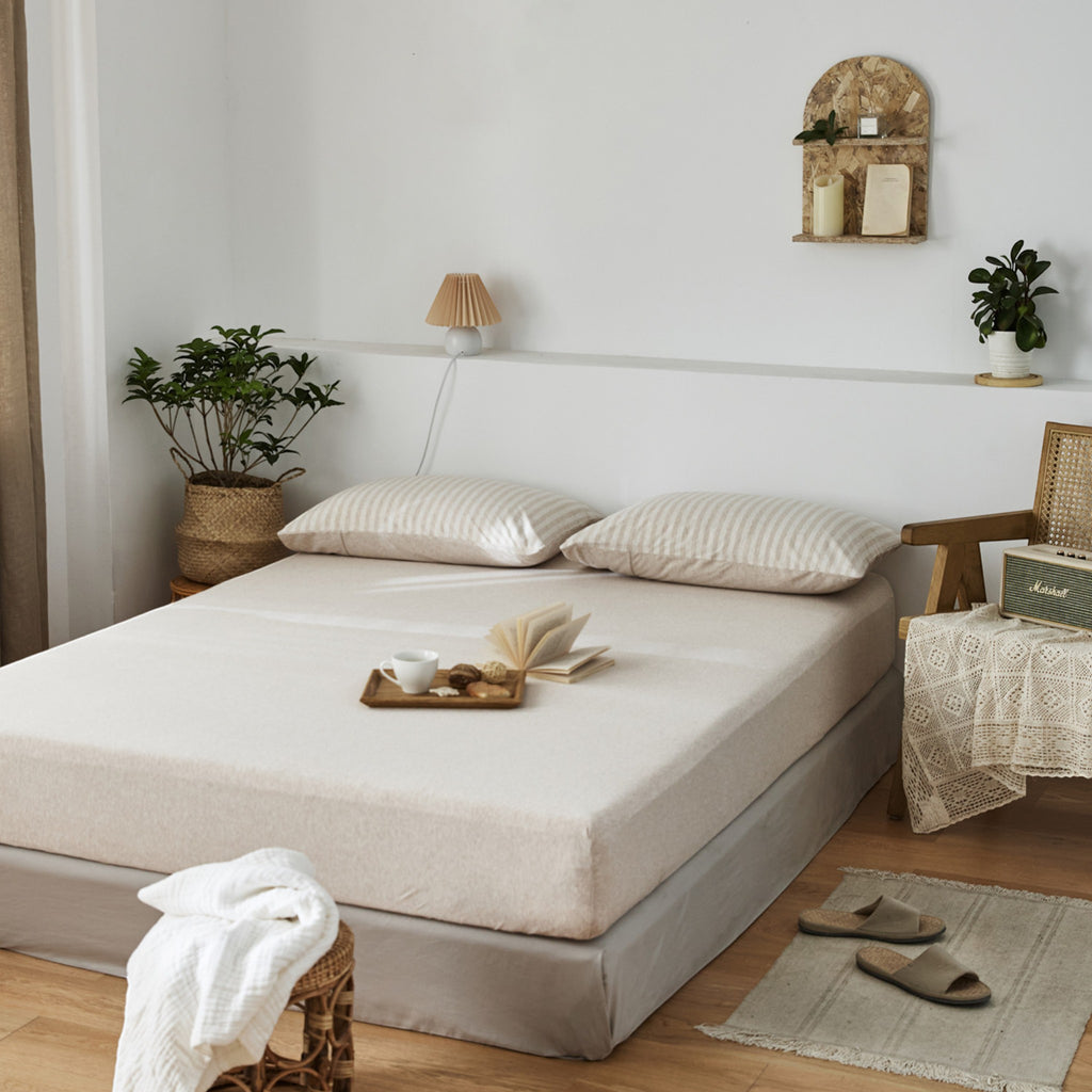 Plain Cotton Jersey Fitted Sheet