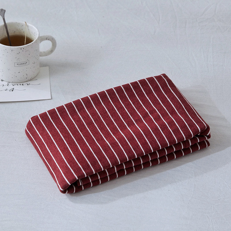 Fine Stripe Cotton Jersey Pillowcase