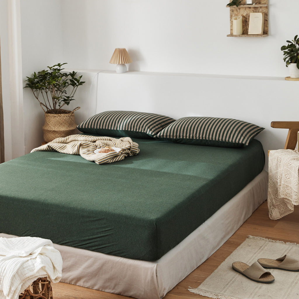 Plain Cotton Jersey Fitted Sheet