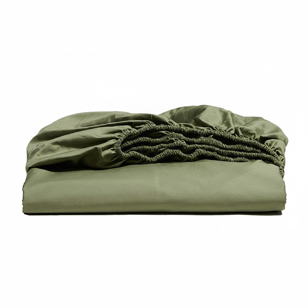 300TC Premium Long-Staple Cotton Fitted Sheet