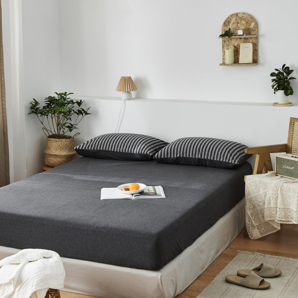 Plain Cotton Jersey Fitted Sheet