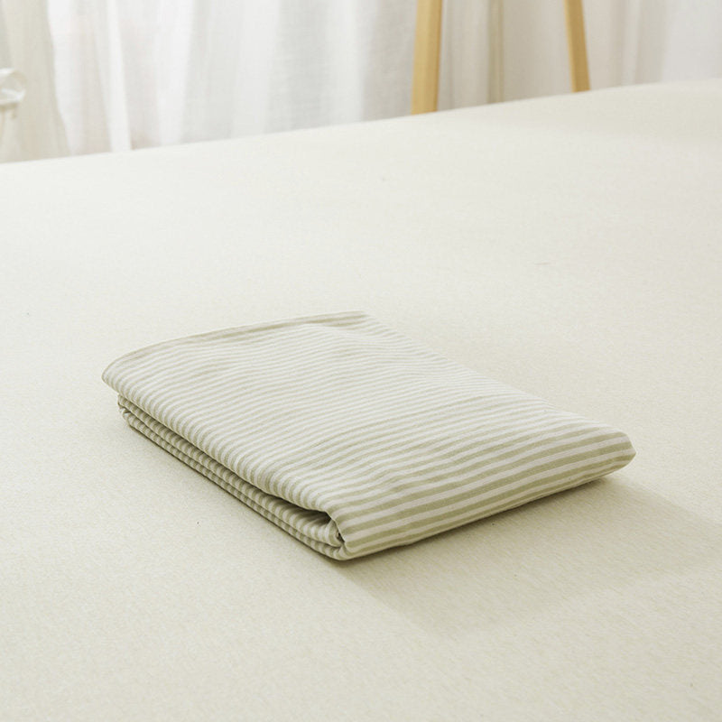 Fine Stripe Cotton Jersey Pillowcase
