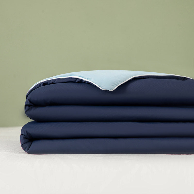 Coverless Ice Silk Cooling Quilt: Reversible Duet (Grand Size Outlet)