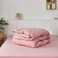 Fine Stripe Cotton Jersey Duvet Cover