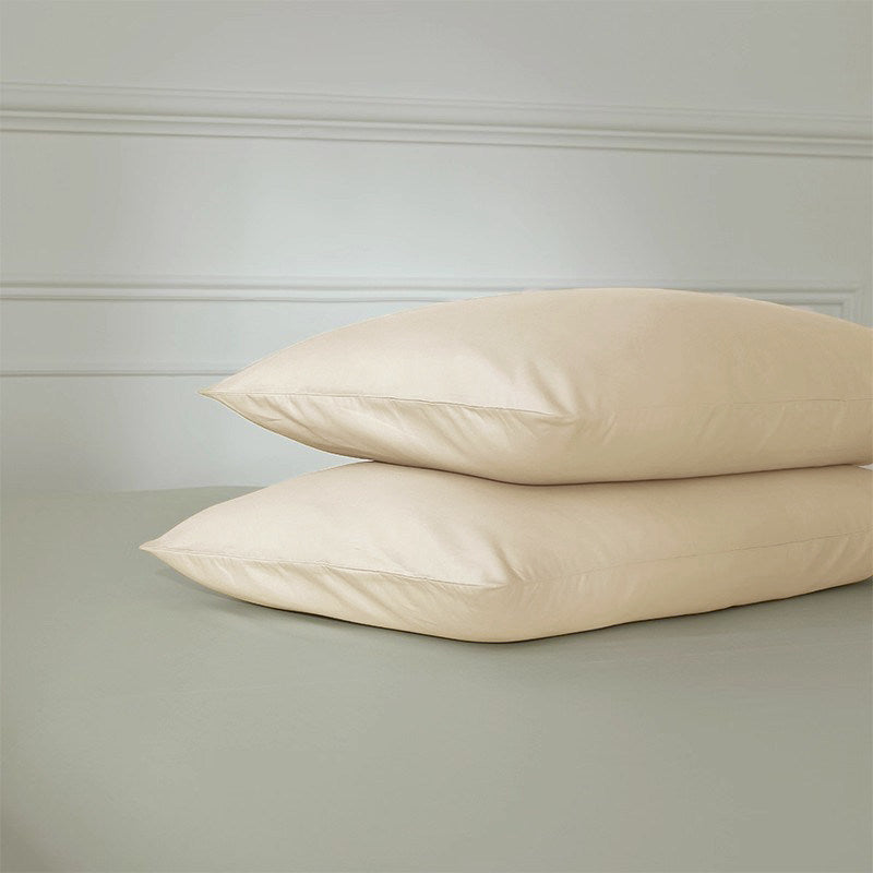 330 Thread Count Long-Staple Cotton Sateen Pillowcase – Yellow Collection