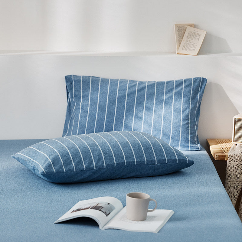 Bold Stripe Cotton Jersey Bedding